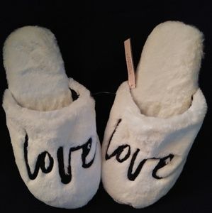 Victoria's Secret "LOVE" logo slippers